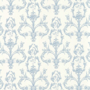 Papier Peint intissé Séraphin bleu porcelaine - LES BELLES TOILES DE JOUY 2 - Casadeco - BTJD201716226