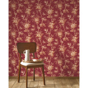Papier Peint intissé Flânerie rouge grenat - LES BELLES TOILES DE JOUY 2 - Casadeco - BTJD201708778