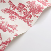 Papier Peint intissé Cadence rouge grenat - LES BELLES TOILES DE JOUY 2 - Casadeco - BTJD201698585