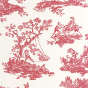 Papier Peint intissé Cadence rouge grenat - LES BELLES TOILES DE JOUY 2 - Casadeco - BTJD201698585