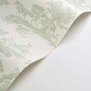 Papier Peint intissé Cadence vert amande - LES BELLES TOILES DE JOUY 2 - Casadeco - BTJD201697117