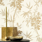 Papier Peint intissé Flânerie camel - LES BELLES TOILES DE JOUY 2 - Casadeco - BTJD201701303