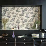 Papier Peint intissé Cadence noir fusain - LES BELLES TOILES DE JOUY 2 - Casadeco - BTJD201699310