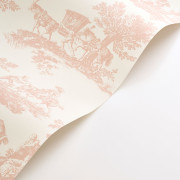 Papier Peint intissé Cadence rose poudre - LES BELLES TOILES DE JOUY 2 - Casadeco - BTJD201694114