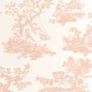 Papier Peint intissé Cadence rose poudre - LES BELLES TOILES DE JOUY 2 - Casadeco - BTJD201694114