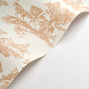 Papier Peint intissé Cadence camel - LES BELLES TOILES DE JOUY 2 - Casadeco - BTJD201691313