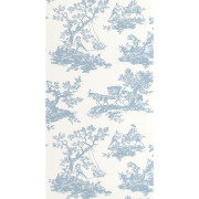 Papier Peint intissé Cadence bleu porcelaine - LES BELLES TOILES DE JOUY 2 - Casadeco - BTJD201696202