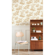 Papier Peint intissé Cadence camel - LES BELLES TOILES DE JOUY 2 - Casadeco - BTJD201691313
