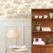 Papier Peint intissé Cadence camel - LES BELLES TOILES DE JOUY 2 - Casadeco - BTJD201691313
