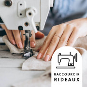 Frais de retouche couture pour raccourcir un rideau