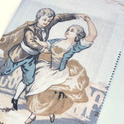 Tissu Gavotte naturel - LES BELLES TOILES DE JOUY 2 - Casadeco - BTJD201761720