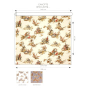 Tissu Gavotte bleu doux - LES BELLES TOILES DE JOUY 2 - Casadeco - BTJD201766512