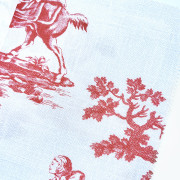 Tissu Cadence rouge grenat - LES BELLES TOILES DE JOUY 2 - Casadeco - BTJD201778510