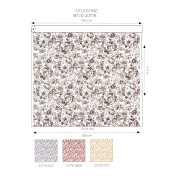 Tissu Célestine bleu encre - LES BELLES TOILES DE JOUY 2 - Casadeco - BTJD201786017