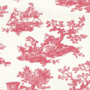 Tissu Cadence rouge grenat - LES BELLES TOILES DE JOUY 2 - Casadeco - BTJD201778510
