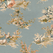 Tissu Gavotte bleu doux - LES BELLES TOILES DE JOUY 2 - Casadeco - BTJD201766512