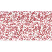 Tissu Célestine rouge grenat - LES BELLES TOILES DE JOUY 2 - Casadeco - BTJD201788888