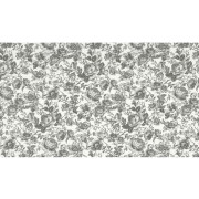 Tissu Célestine noir fusain - LES BELLES TOILES DE JOUY 2 - Casadeco - BTJD201789541