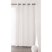 Rideau voilage à œillets Gaze de Lin blanc optique - 140x260cm - Linder - 169-10-48015-375