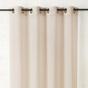 Rideau voilage à œillets Gaze de Lin beige crème - 140x260cm - Linder - 169-15-48015-375
