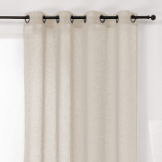 Rideau voilage à œillets Gaze de Lin beige lin - 140x260cm - Linder - 169-29-48015-375