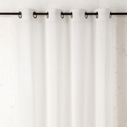 Rideau voilage à œillets Cotelia blanc pur - 160x260cm - Linder - 231-10-375