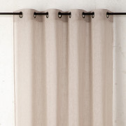 Rideau voilage à œillets Cotelia beige lin - 160x260cm - Linder - 231-25-375