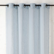 Rideau voilage à œillets Cotelia bleu glacier - 160x260cm - Linder - 231-40-375