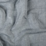 Rideau voilage à œillets Cotelia bleu minéral - 160x260cm - Linder - 231-49-375