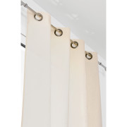 Rideau voilage à œillets Toile Aspect Lin écru - 135x260cm - Linder - 517-15-375