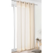 Rideau voilage à œillets Toile Aspect Lin écru - 135x260cm - Linder - 517-15-375