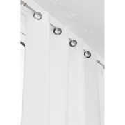 Rideau voilage à œillets Toile Aspect Lin blanc coton - 135x260cm - Linder - 517-10-375