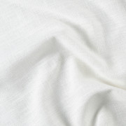 Rideau voilage à œillets Toile Aspect Lin blanc coton - 135x260cm - Linder - 517-10-375