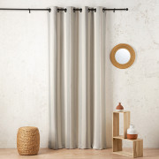 Rideau à œillets Sunset gris chiné - 145x280cm - Linder - 547-90-375