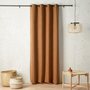 Rideau à œillets Adélie orange brûlée - 135x260cm - Linder - 1940-55-375