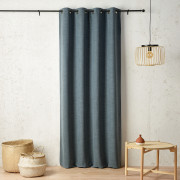 Rideau à œillets Adélie bleu minéral - 135x260cm - Linder - 1940-45-375