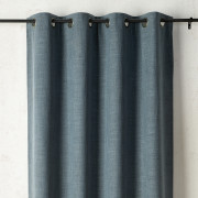 Rideau à œillets Adélie bleu minéral - 135x260cm - Linder - 1940-45-375