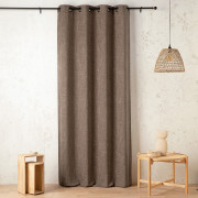 Rideau à œillets Bélinda taupe chaud - 145x240cm - Linder - 1941-28-375