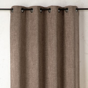 Rideau à œillets Bélinda taupe chaud - 145x240cm - Linder - 1941-28-375