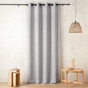 Rideau à œillets Bélinda gris clair chiné - 145x240cm - Linder - 1941-90-375