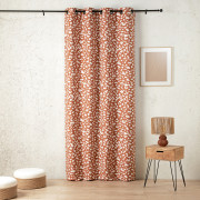 Rideau à œillets Bouleau orange fauve - 140x240cm - Linder - 1928-35-10206-375