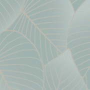 Papier peint vinyle sur intissé Dark Leaves feuillage vert et or - BOTANIQUE - Ugepa - B21214