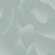 Papier peint vinyle sur intissé Dark Leaves feuillage vert et or - BOTANIQUE - Ugepa - B21214