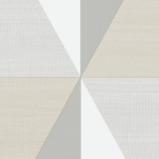 Papier peint vinyle sur intissé Motif Norman gris beige blanc - Ugépa - J67919