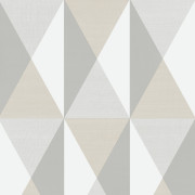 Papier peint vinyle sur intissé Motif Norman gris beige blanc - Ugépa - J67919