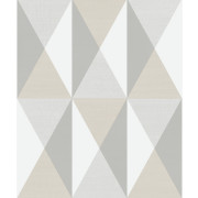 Papier peint vinyle sur intissé Motif Norman gris beige blanc - Ugépa - J67919