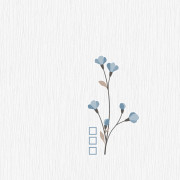 Papier peint expansé relief Geometrique & Fleurs bleu - Ugépa - L98501