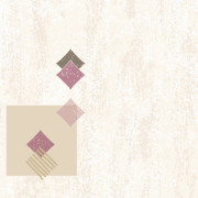 Papier peint expansé relief Géométrique rose beige - Ugépa - L98706