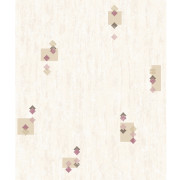 Papier peint expansé relief Géométrique rose beige - Ugépa - L98706