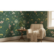Papier peint intissé Herbier Prairie vert - Ugépa - M38914